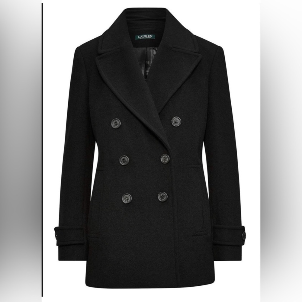 Lauren Ralph Lauren Double Breasted Wool Blend Peacoat Size 18W